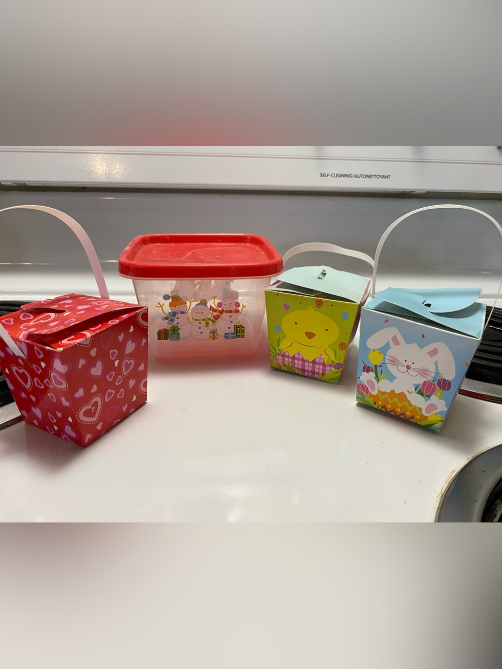 Paper boxes for holiday candies and Plastic holiday Container